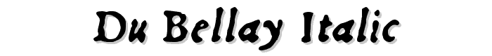 Du Bellay Italic font